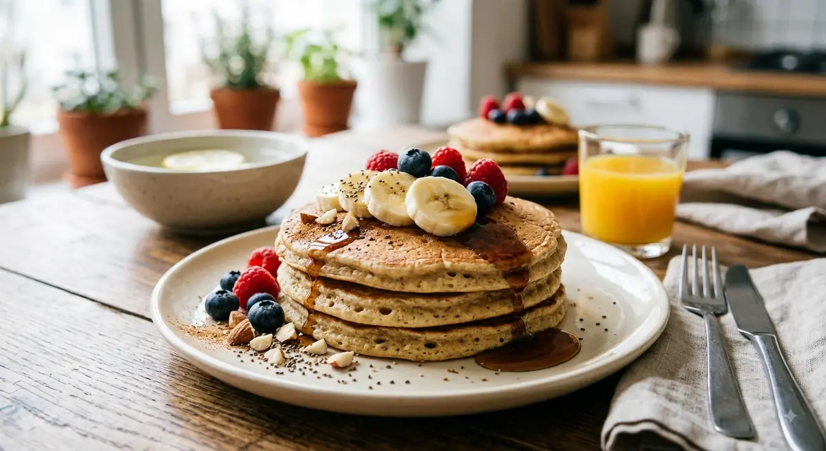 Oat Egg White Pancakes